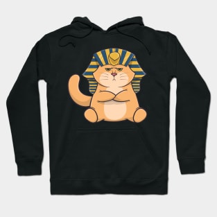 A british short hair golden cat with pharaoh accessories Hoodie